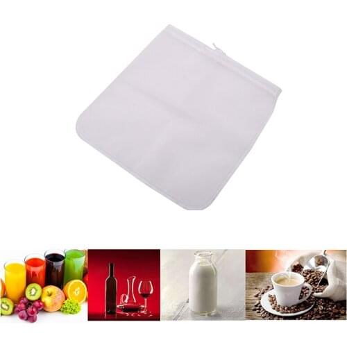 Nut Milk Filter Bag Kitchen Sprout Bag Commercial Grade Juices Strainer Filter Bag with Top Draw String