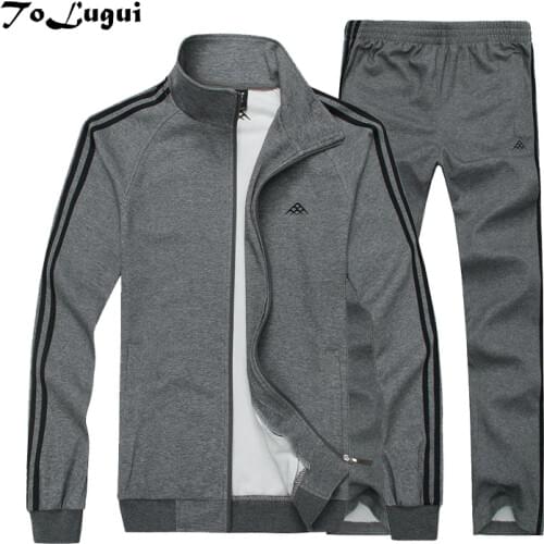 2021 Mens Sets Jacket+Sweatpants Men Brand clothing Two piece Suit Tracksuit Fashion Casual Spring Thin Cotton Sweatshirt Sets