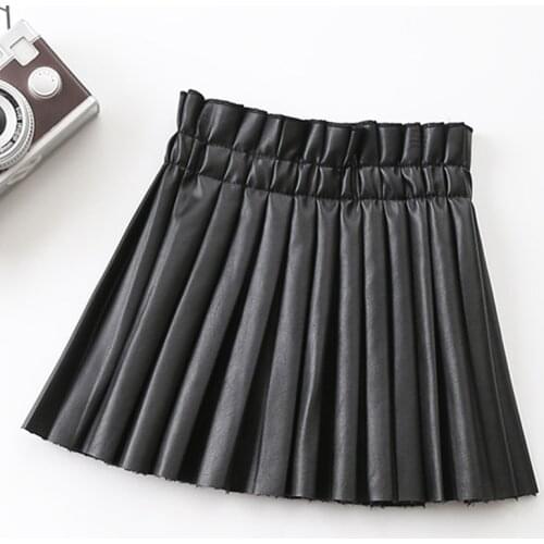 Baby Girls Clothes 2019 Fashion Elastic Waist Children Shorts Clothing Kids Skirts for Pu Leather Skirt Toddler Girls Clothes