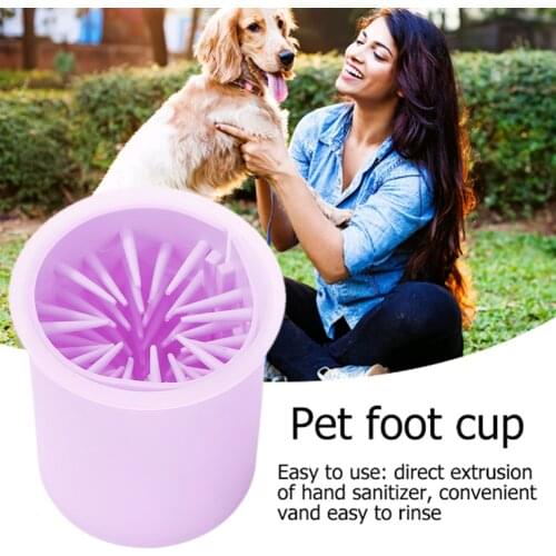 Pet Foot Washer Portable Dog Kitten Soft Foot Washing Bucket Pet Beauty Cleaning Products Animal Bath Accessories