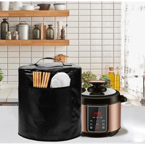 Home Storage Bag Cloth Kitchen Covers Dust Cover Round 8 Quart Cloth Cover With Pockets Kitchen Home Decoration Accessories