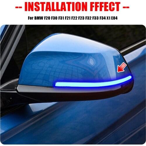 2X Dynamic Turn Signal LED Rearview Mirror Indicator Blinker Light For BMW 1 2 3 4 Series X1 F20 F21 F22 F30 F31 F34 F32 E84 i3