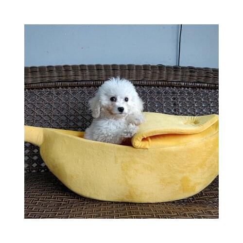 Pet Supplies Creative Dog Kennel Banana-Shaped Cat Kennel Winter Warm Pet Kennel Cat Supplies Dog Supplies