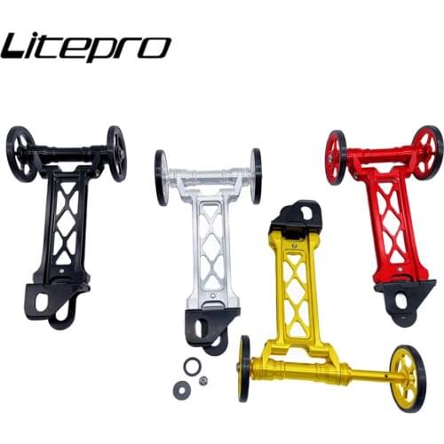 For Birdy Bicycle Extension Rod Easy Wheel Parking Push Wheel Telescopic Rod Widened Easywheel Booster Wheels