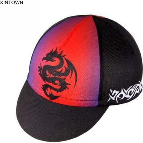 XINTOWN Cycling accessories Bike Caps Cycling Wear Hats Cycling Clothing Breathable One-Size Red Dragon