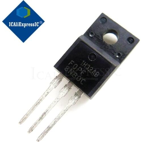 10PCS FQPF8N80C 8N80C TO-220 8N80 TO220 MOS FET tr new original In Stock
