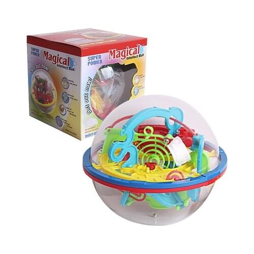 100-299 Step Maze Ball 3D Magic Intelligence Montessori Riddle Castle Educational Magic Balance Children Gift Logic Game Ball