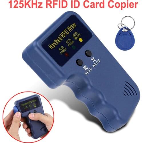 125KHz EM4100 RFID Copier Writer Duplicator Programmer Reader EM4305 Rewritable ID Keyfobs Tags Card 5200 Handheld