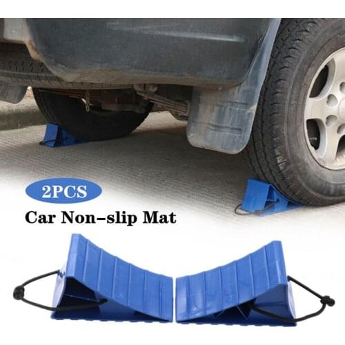 2X RV Wheel Tire Chock Stop Parking Brake Anti-Slip Portable Anti-Skid Block for Truck Car SUV