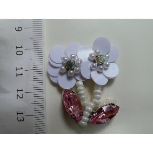 3D handmade beaded embroidery patches for clothing DIY flower patch for clothes shoes bags decoration Sewing accessories