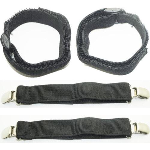 4pcs/lot Bike Bicycle Ankle Leg Bind Wrist Safety Band Pants Clip Elastic Boot Strap