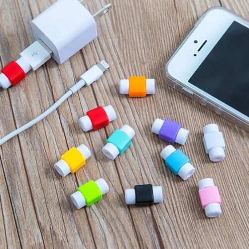 5Pcs/lot Data Line Protection Case Coil Protective Cover For Charging Cable Phone Charging Case Headphone Winder Gifts