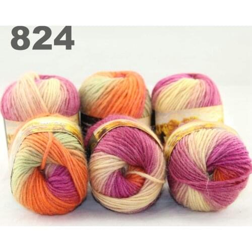 6x50gr Skeins NEW Chunky Hand Coarse Knitting Scores wool yarn 824
