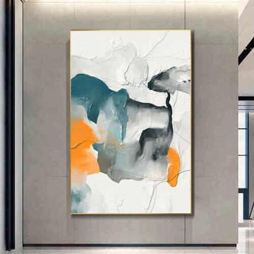 Abstract Orange Posters Canvas Painting Prints Indoor Decorations Wall Art Pictures For Living Room Modern Home Decor Colorful