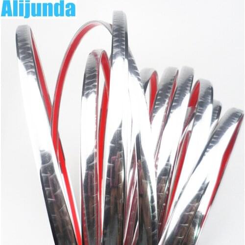 Alijunda 10mmx15m DIY Car Sticker Chrome Strip for Suzuki SX4 SWIFT Alto Liane Grand Vitara Jimny S-Cross