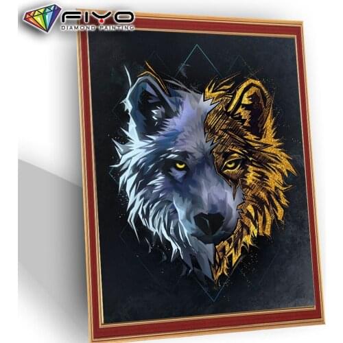 Diamond Embroidery Wolf Cross Stitch Animals 5D Diamond Painting Fantasy New Arrival Mosaic Rhinestone Wall Art Home Decoration