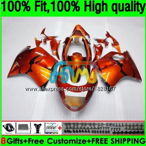 Blackbird For HONDA Orange black CBR1100 XX CBR1100XX 96 97 98 99 00 01 131BS.2 CBR 1100XX 1996 1997 1998 1999 2000 2001 Fairing