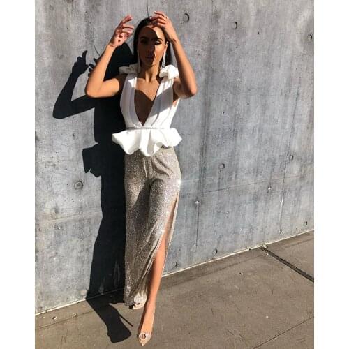 2021 New hot mature sexy women casual sequin pants sequin hot pants for women