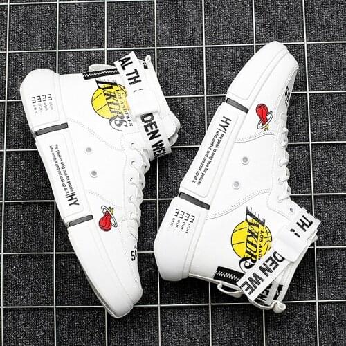 Cotton parent-child style high-end lovers' casual sports shoes running shoes breathable lace-up graffiti thick-soled mens shoes