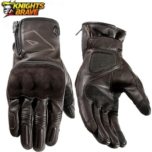 Motorcycle Riding Leather Gloves Waterproof And Anti-drop Touch Screen Gloves Motorcycle Gloves Gant Moto Guantes 4 seasons