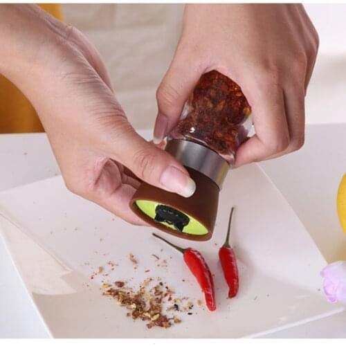 Creative High Quality Manual Grinder Stainless Steel DIY Steak Pepper Spice Grain Seasoning Bottle Grinder Kitchen Storage Tools