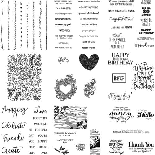 Metal Cutting Die A Grand Kid Festive Foliage Henna Hearts Happiest Of Birthdays For DIY Scrapbook Embossed paper Card Mold 2021