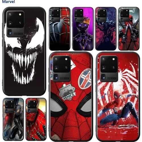 Marvel Venom Spiderman For Samsung Galaxy A01 A11 A22 A12 A21S A31 A41 A42 A51 A71 A32 A52 A72 A02S Soft Phone Case