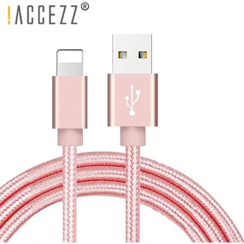 !ACCEZZ For Apple USB Charging Data Cable For iPhone X 7 6 8 6S Plus XS MAX XR For iPad Mini IOS 12 8 Pin Fast Charge Cables 1M