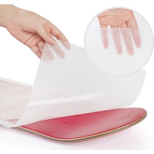 New Wear-resistant Waterproof Skateboard Sticker Transparent Adhesive Sandpaper for Scooters Longboards Double Rocker Boards