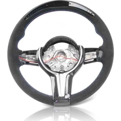 Alcanrata Leather for BMW M1-M6 Steering Wheel with Blue Mark