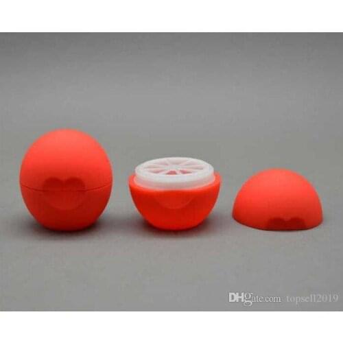 Blank Cosmetic Ball Container 7g Lip Balm Jar Eye Gloss Cream Sample Case Free Shipping