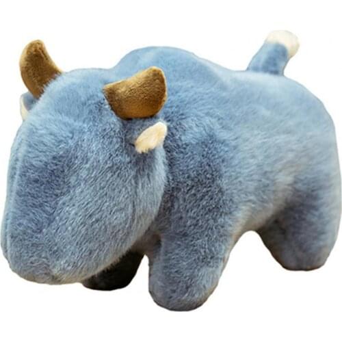 Cute Eyeless Cow Calf Soft Plush Doll Sleeping Toy Kids Gift Home Decoration