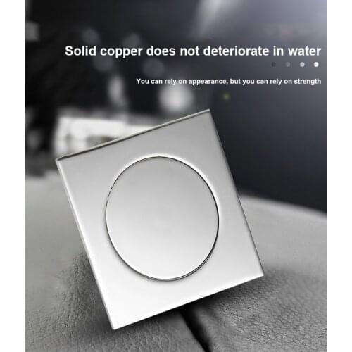 Floor Drain Down Drain Plug Anti-odor Bath Shower Drain Brass Anti-odor Floor Drain Square Pop-Up Floor Drain Cover For Home
