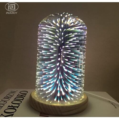 Loft Modern Simple 3D Plated Colourful Glass Shade Desk Lamp E27 ART Clothing Store Cafe Bar KTV Restaurant Fireworks Table lamp