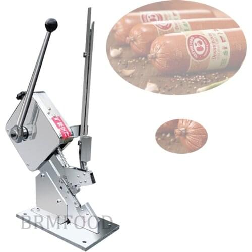 Ham Sausage Dotter Manual Tying Packer Sausage Clipper U-Shape Supermarket Bags Packing Machine Food Sealing Machine