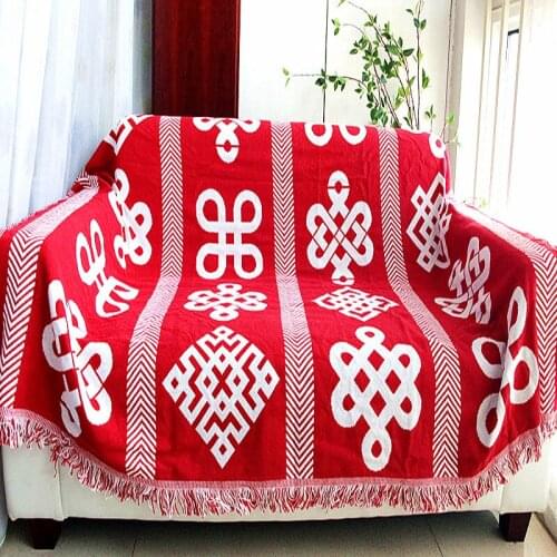 High Quality Vintage Thick Blanket Multipurpose Double-sided Wall Tapestry Sofa Towel Bed Cover Carpet Tablecloths Quilts