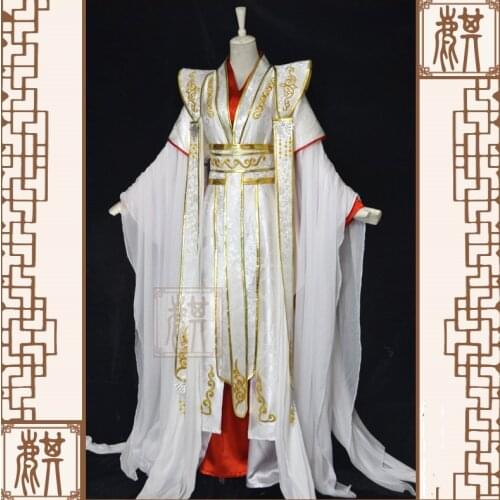 Xie Lian Yue Shen Cosplay Antique Novel Tian Guan Ci Fu Platinum Peacock Cosplay Costume All Set Chinese Ancient Costumes