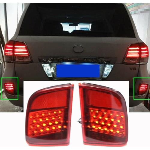 For Toyota Land Cruiser 200 LC200 2008 2009-2014 2015 Rear Bumper Light Rear Tail brake light Fog Lamp Fog Light Warning Light