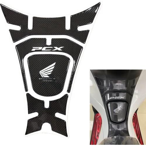 Motorcycle Protector Tank Pad Sticker Fit For HONDA PCX125 PCX150 PCX 125 PCX 150 2018 2019 3D Carbon Fibre Resin Decal 18-19