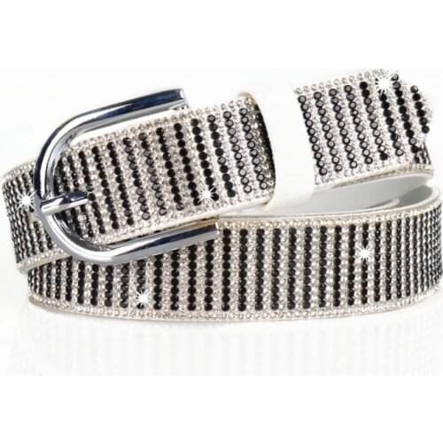 Women' 3.6 cm wide Belt Bling Bling Rhinestone Belts
