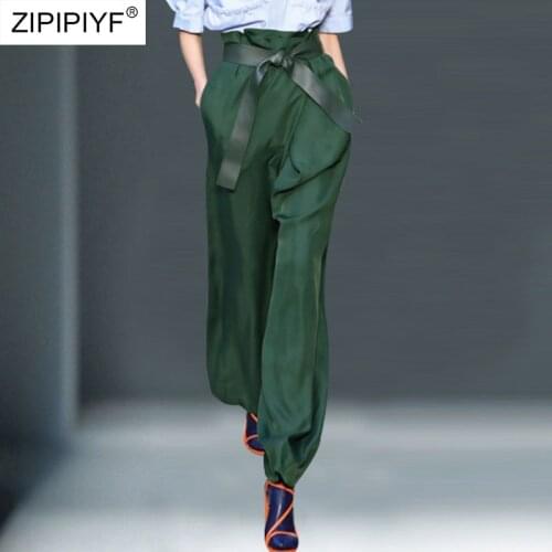 ZIPIPIYF Women's Trousers Harem Pants