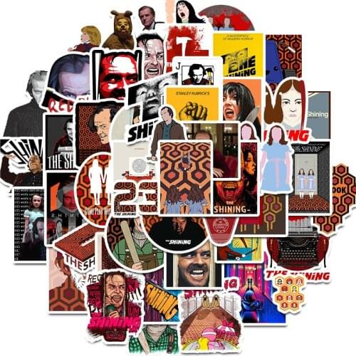 10/50pcs Horror Movie The Shining Stickers for DIY Mobile Phone Laptop Luggage Suitcase Case Skateboard Bike Anime Decal Sticker