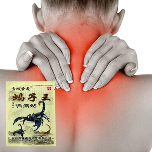 32Pcs/4Bags Chinese Traditional Herbs arthritis Analgesic plaster Neck and Shoulder Ache Pain Relieve Emperor Scorpion Venom Bal