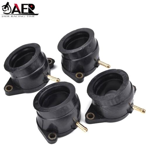 JAER 4Pcs Motor Motocross Carburetor Interface Glue Connector Adapter For Yamaha 5LV-13586-01 FZS1000 FZ1 Fazer 1000 2001-2005