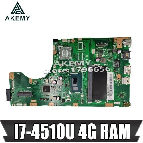 Akemy TP550LA Laptop motherboard For Asus TP550LA TP550LN TP550LD TP550L TP550 Test original mainboard 4G RAM I7-4510U