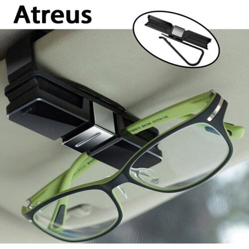 Atreus Car Sun Visor Clip Holder Sunglass Glasses Interior Accessories For Chevrolet Cruze Aveo Captiva Citroen C4 C5 Seat Leon