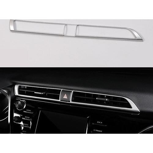 Car Interior Console Center Dashboard Air Vent Outlet Cover Trim Decal Fit for Toyota Camry 2018 Car Styling Accessories Covers