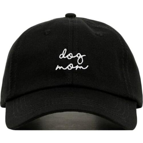 100% cotton Fashion DOG MOM embroidery Baseball cap Hat adjustable new dad hats outdoor hip hop caps unisex all matched
