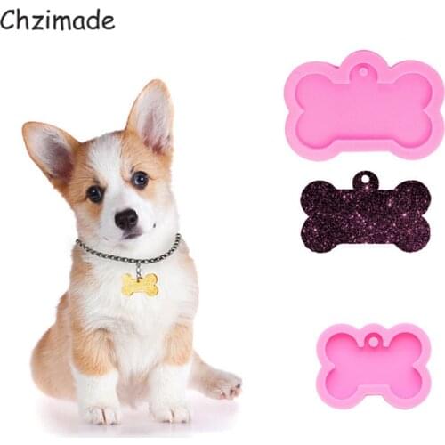 Chzimade Dog Bone Shaped Silicone Mold For Polymer Clay Keychain Pendant Moulds Epoxy Resin Cake Diy Polymer Clay Tools