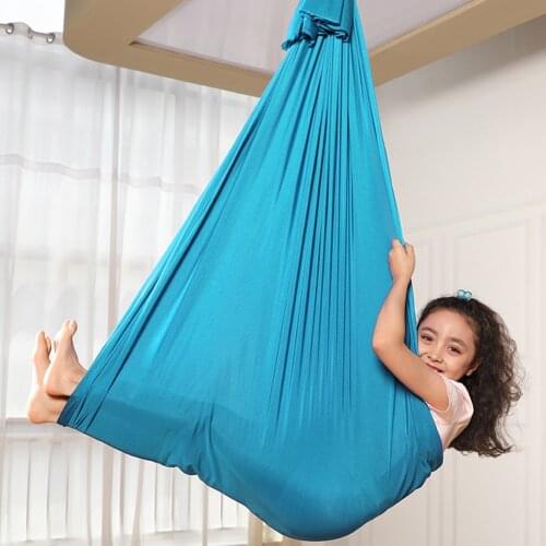 Elastic Children Hanging Cuddle Swing Therapy Hammock for Autism ADHD ADD Home Travel Camping Swing Hanging Bed